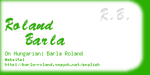 roland barla business card